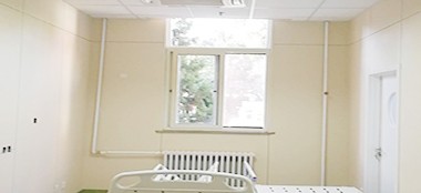 洁菌板建筑墙体材料，简单的颜色，让医院环境更温馨